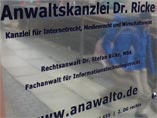 Anwaltskanzlei Dr. Ricke, Berlin | Kanzlei f�r Internetrecht, Medienrecht und Wirtschaftsrecht
