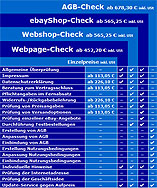 Website-Check: Webpage-Check | Webshop-Check | eBayShop-Check | AGB-Check